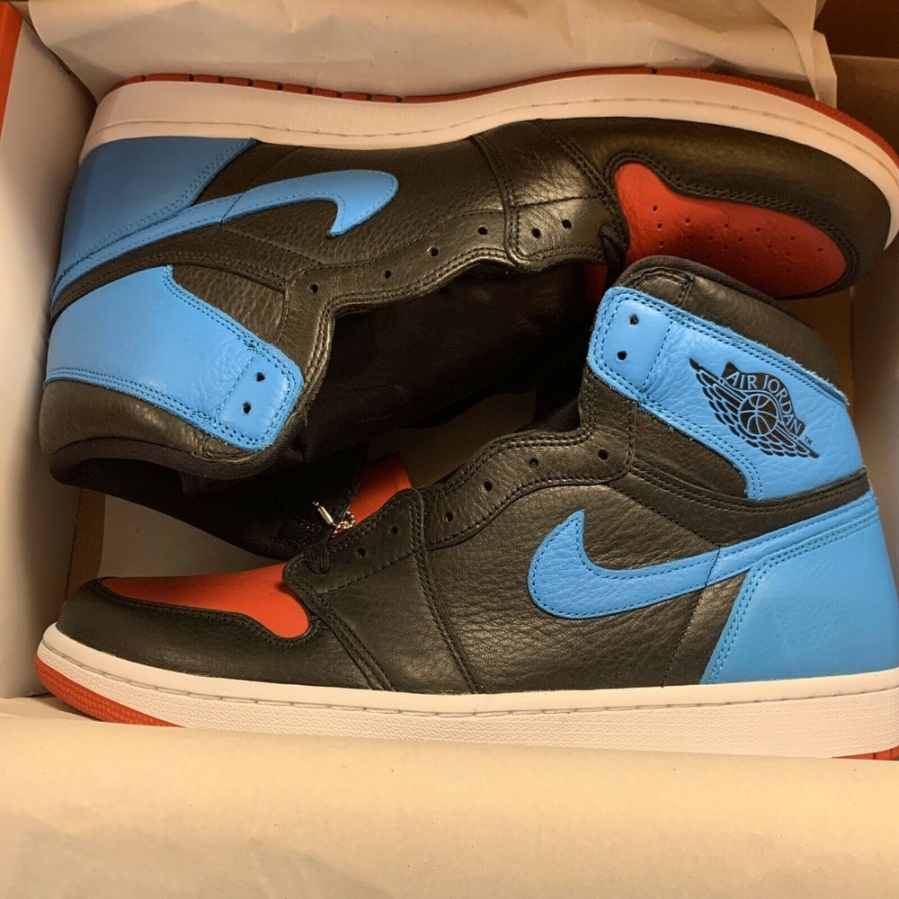 Jordan 1 High OG UNC to CHI(Size 13 m/14.5 w) - Picture 2 of 8